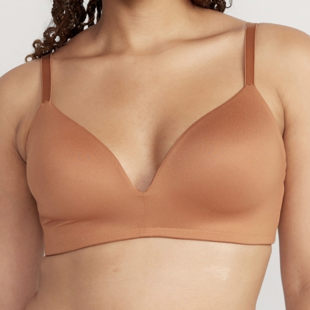 44D • Old Navy • Wireless Full-Coverage Molded Bra - Cocoa mocha
